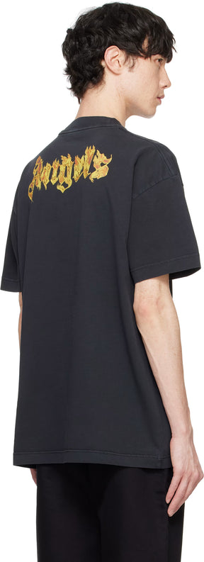 Black Burning Logo T-shirt