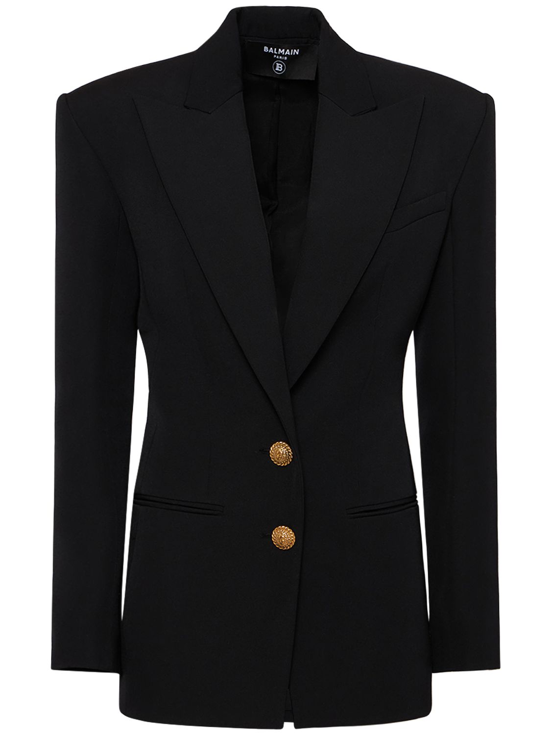 Balmain Balmain Single breast fitted wool jacket - Size: XS Jackets | Shop From The Mirage