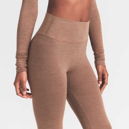 Wool Rib High-waisted Legging