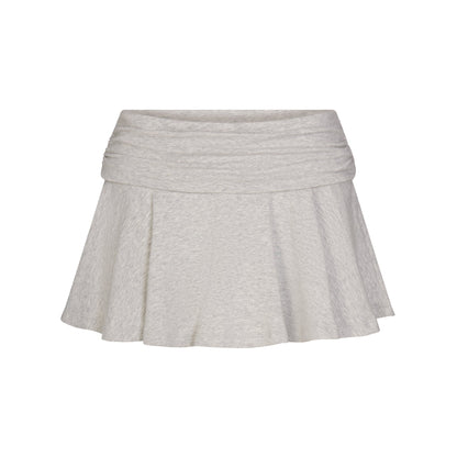 Cotton Jersey Foldover Mini Skort