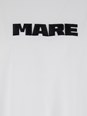Msgm White T-Shirt with Print on the Front and Logo on the Back in Cotton Man