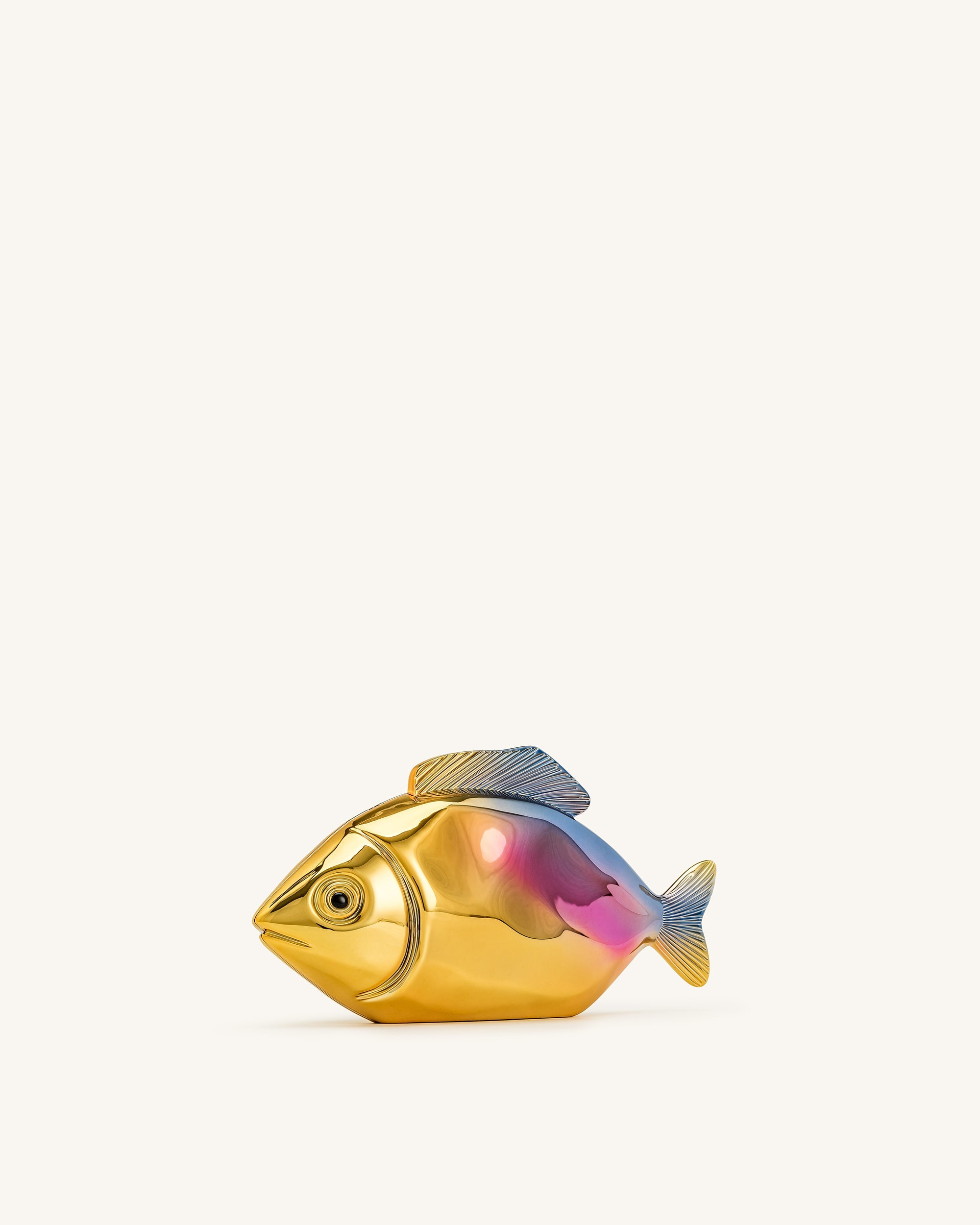 Fish Shaped Clutch - Gold/Blue