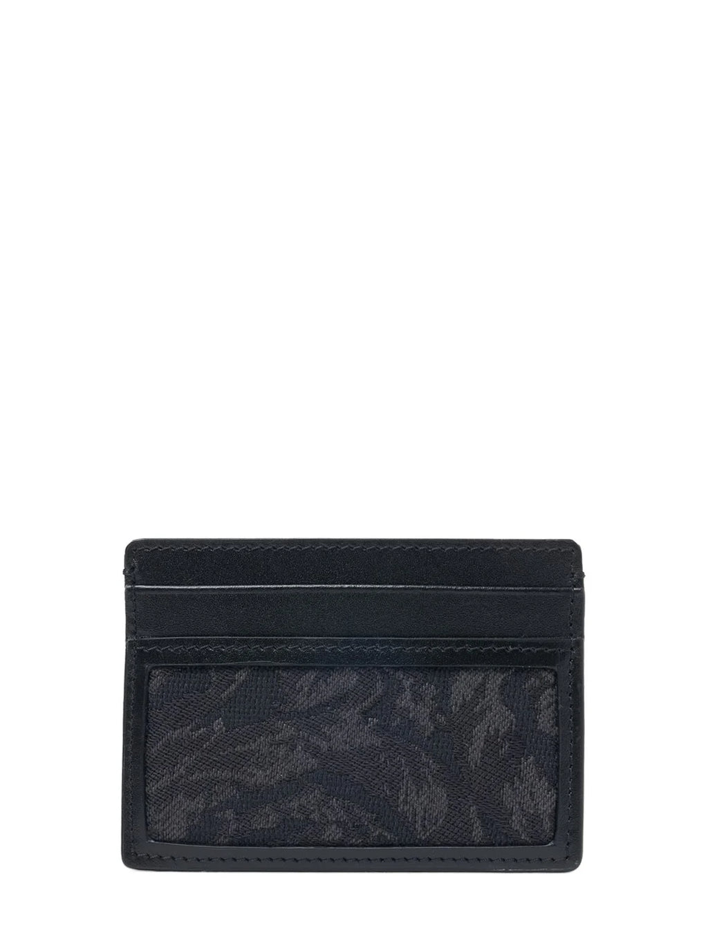Versace Versace Jacquard & leather card holder - Wallets | Shop From The Mirage