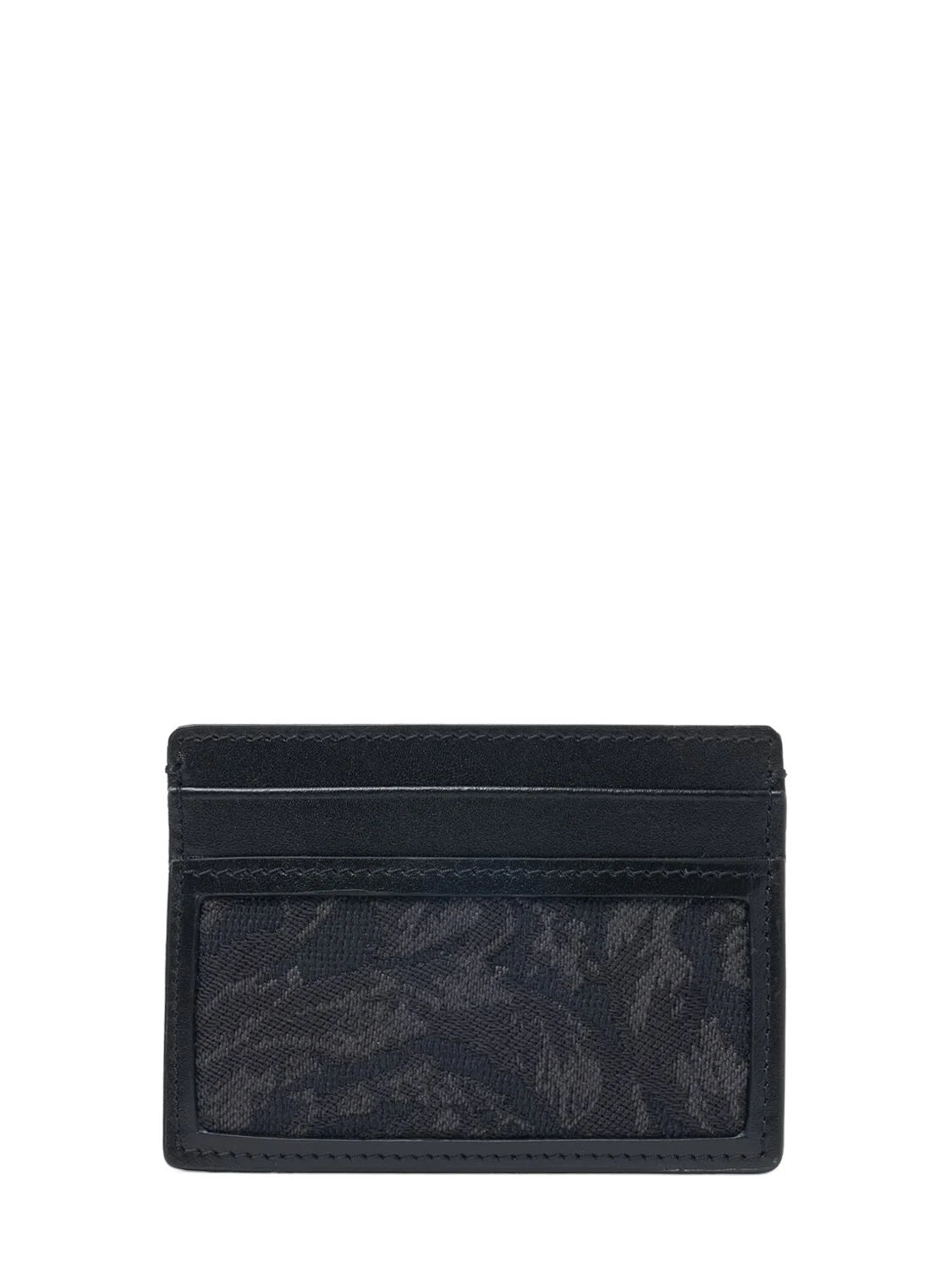 Versace Versace Jacquard & leather card holder - Wallets | Shop From The Mirage