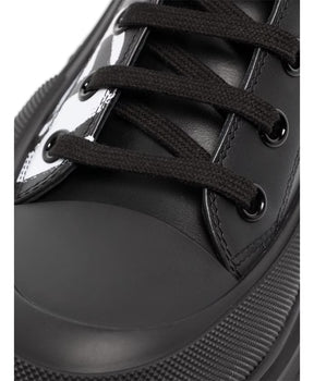 Alexander McQueen Black Boots with Oversized Rubber Sole