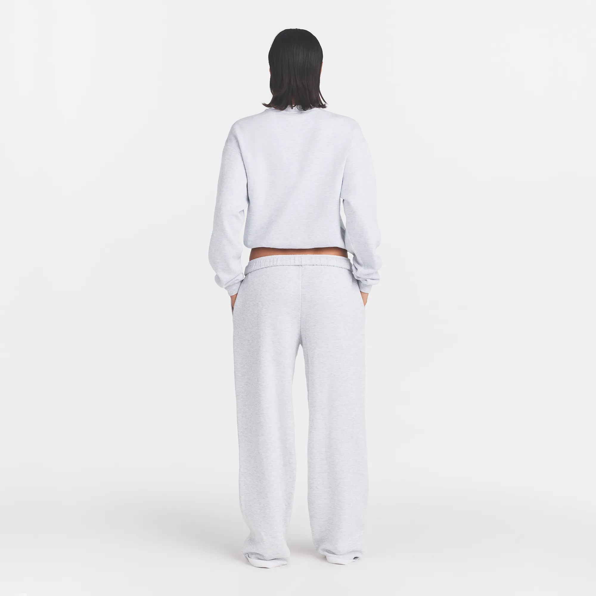 Cotton Fleece Logo Classic Straight Leg Pant