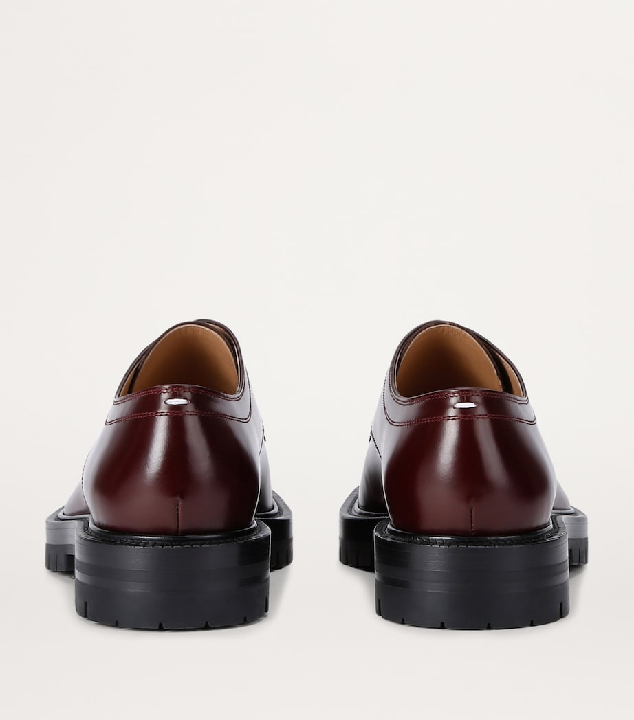 Maison Margiela Tabi Chunky Derby Shoes – Burgundy Leather