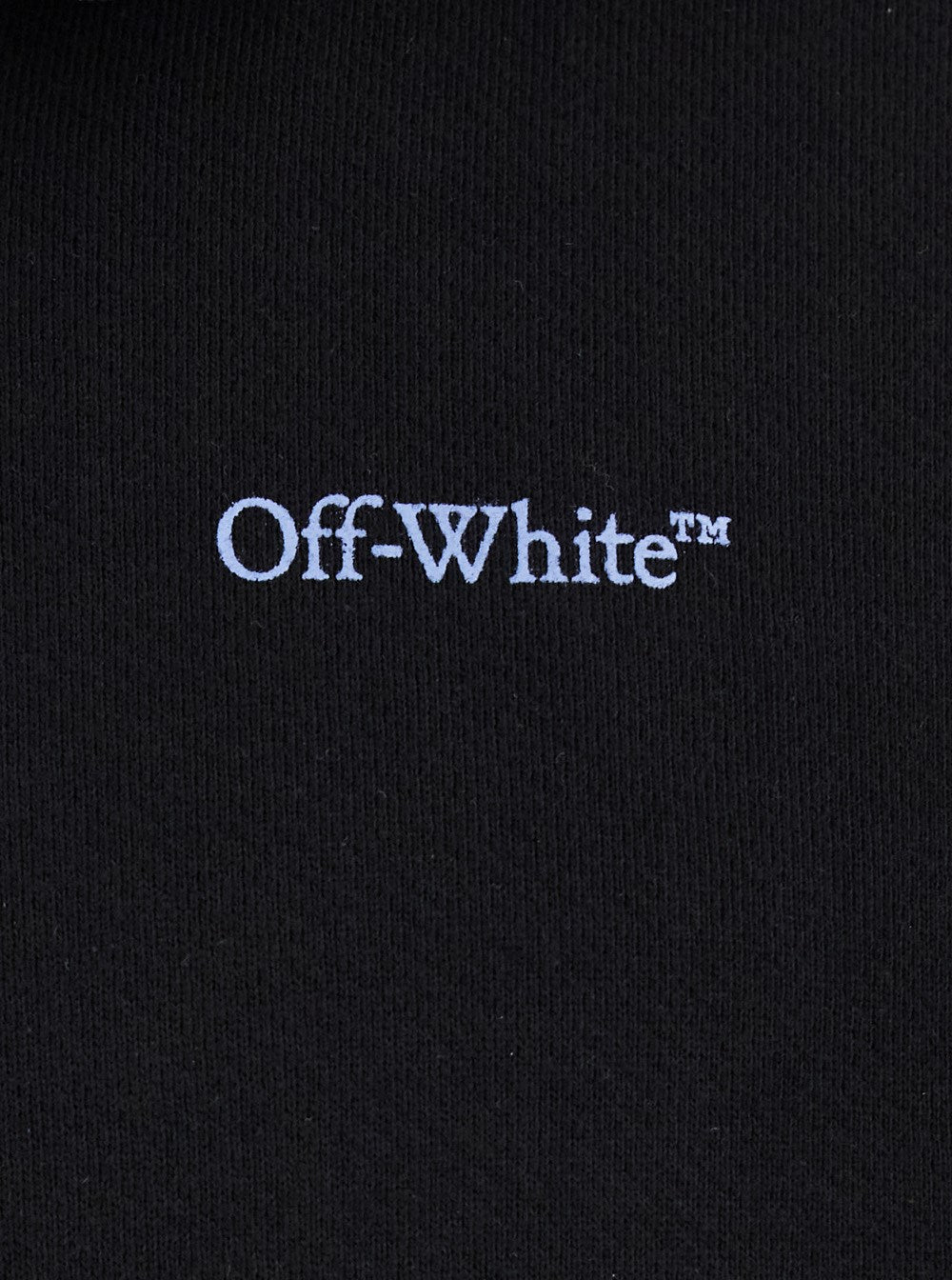 Off-white 'Barber Arrow Skate' Black Hoodie with Logo Lettering on the Front and Maxi Logo Print on the Rear in Cotton Man