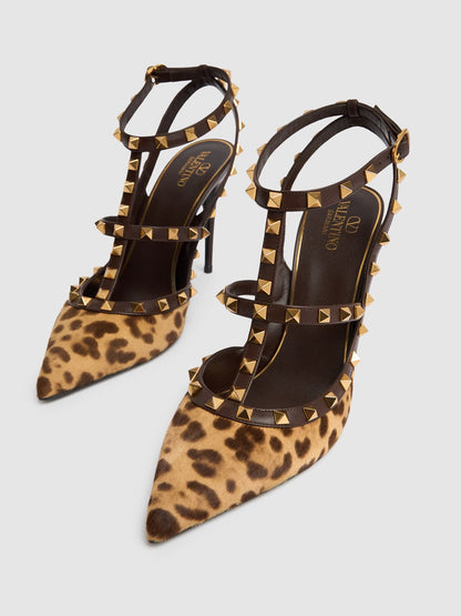 Valentino Garavani Valentino Garavani 100mm Rockstud leather pumps - Size: UK 3 Heels | Shop From The Mirage