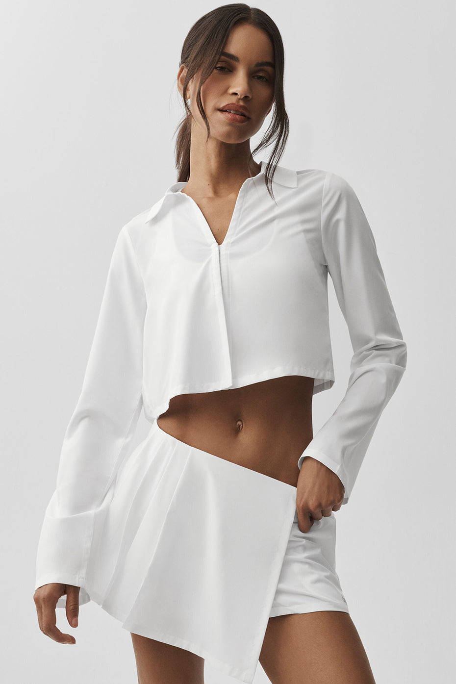 Cropped Unmatched Long Sleeve