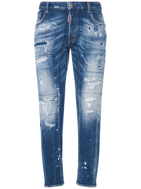 Dsquared2 Tidy Biker stretch cotton denim jeans