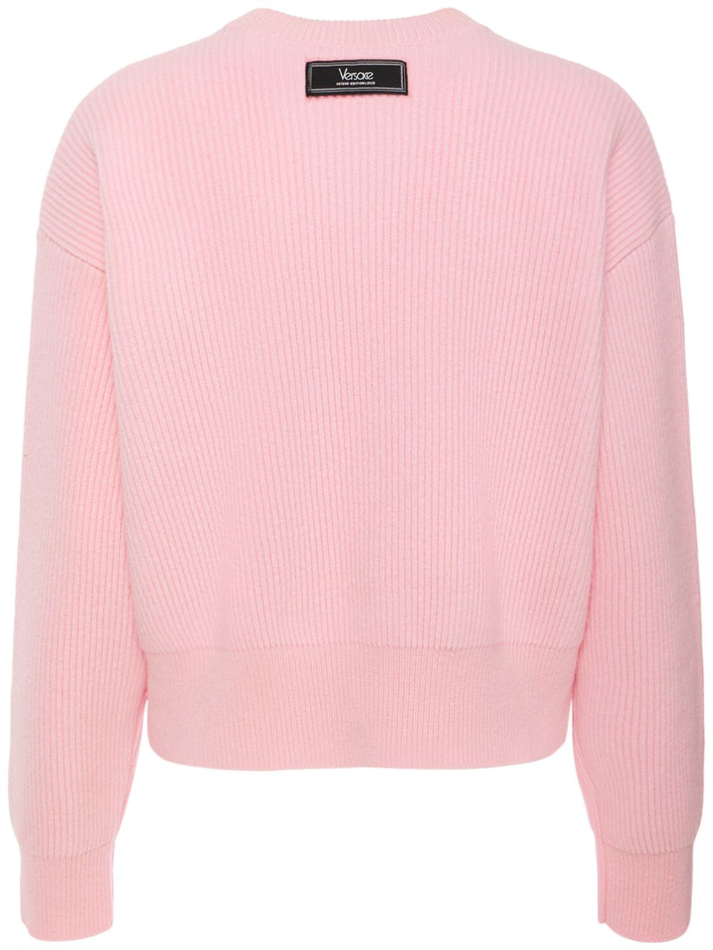 Versace Versace Logo rib knit crewneck sweater - Size: XXS Sweatshirts | Shop From The Mirage