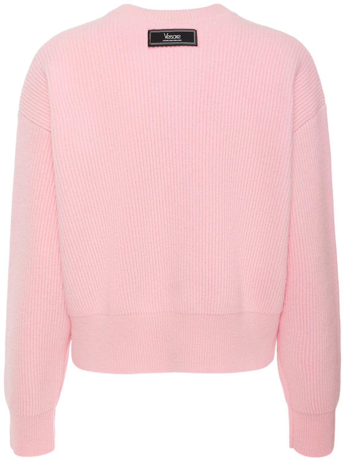 Versace Versace Logo rib knit crewneck sweater - Size: XXS Sweatshirts | Shop From The Mirage