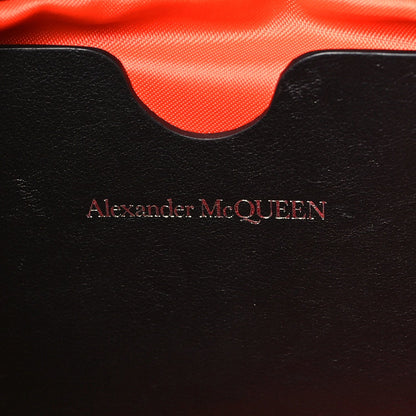 ALEXANDER MCQUEEN Nylon Graffiti Skull Small Crossbody Bag Black White