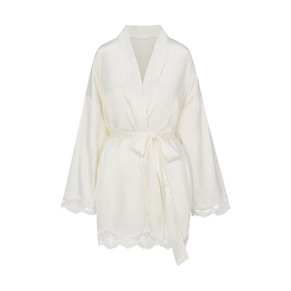 Woven Shine Lace Robe