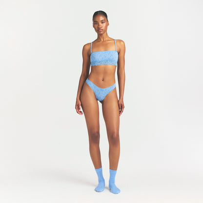 Lightweight Cotton Lace Thong