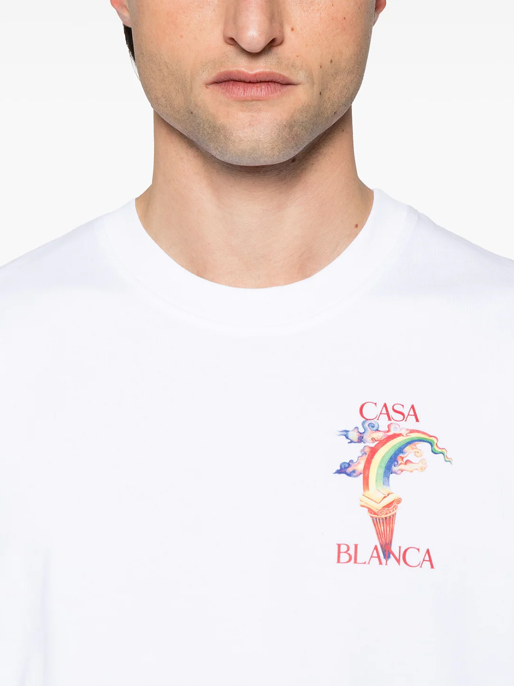 Casablanca Nature Teacher Printed T-Shirt in White