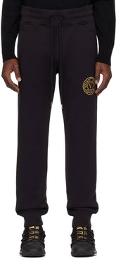 Black V-Emblem Sweatpants