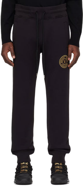 Black V-Emblem Sweatpants