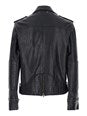 Golden goose 'Norwood' Black Jacket with Lapels and Patch Pockets on the Front in Grained Leather Man