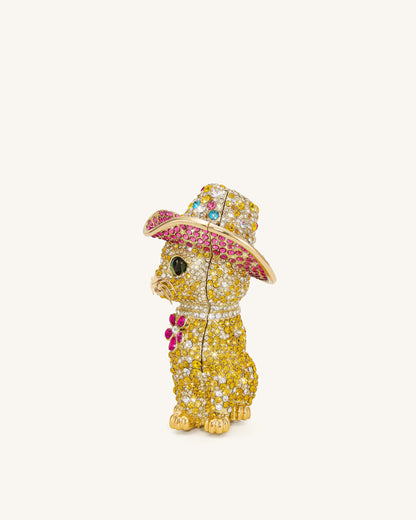 Glamorous Cat Clutch - Multicolor Gold