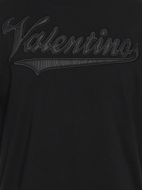 Valentino Garavani Varsity Logo T-Shirt in Black