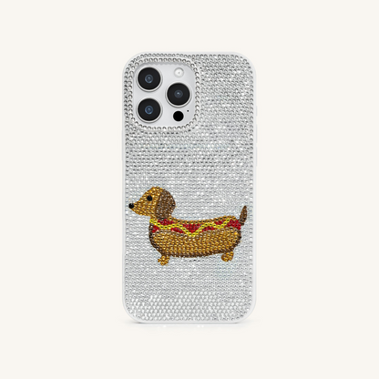 Dachshund Hot Dog Phone Case - White