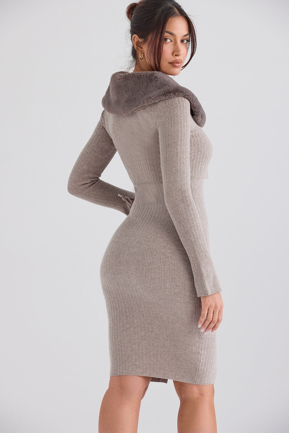 Beige cashmere cardigan