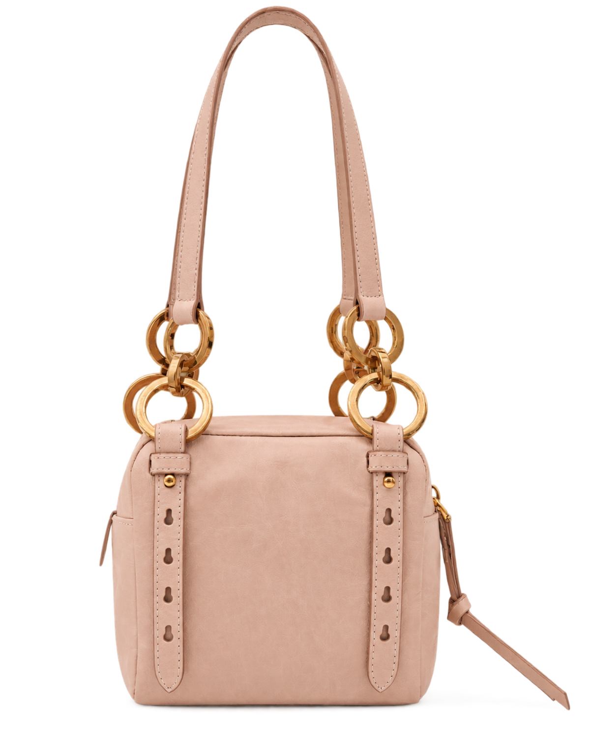 Dangle Leather Top-handle Mini-Bag Powder Pink