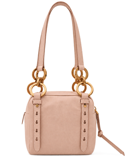 Dangle Leather Top-handle Mini-Bag Powder Pink