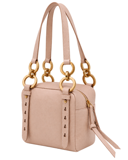 Dangle Leather Top-handle Mini-Bag Powder Pink