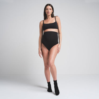 Cotton Jersey Maternity High-waisted Thong