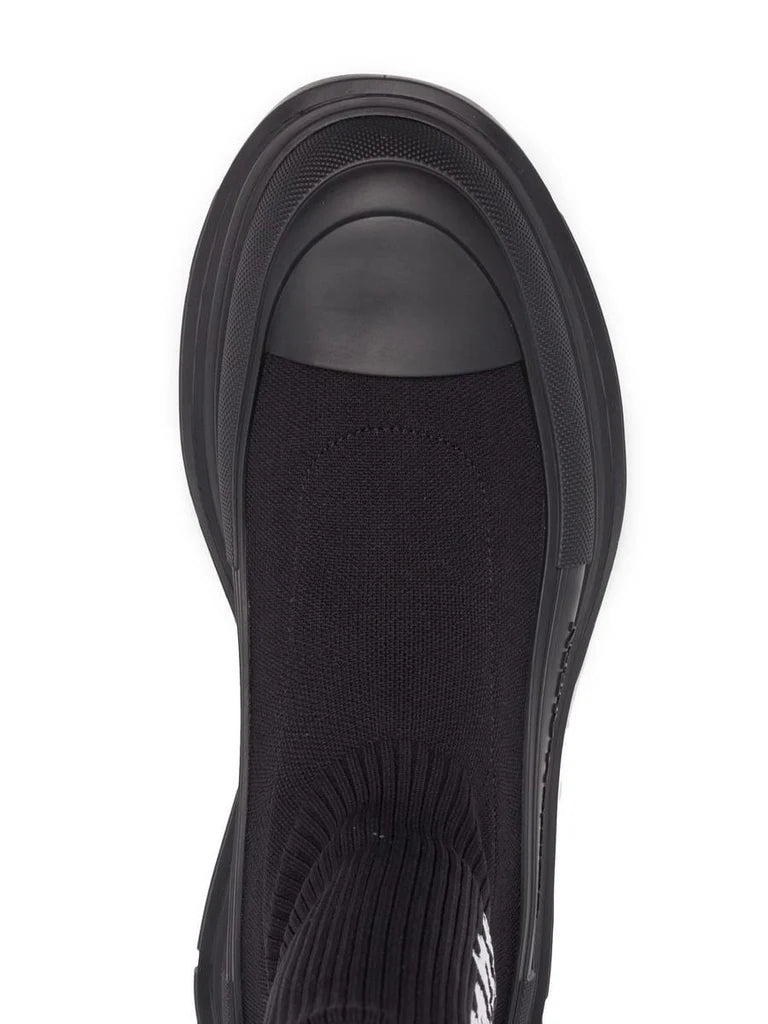 Men’s Chunky Logo Sneakers in Black & White – Made in Italy