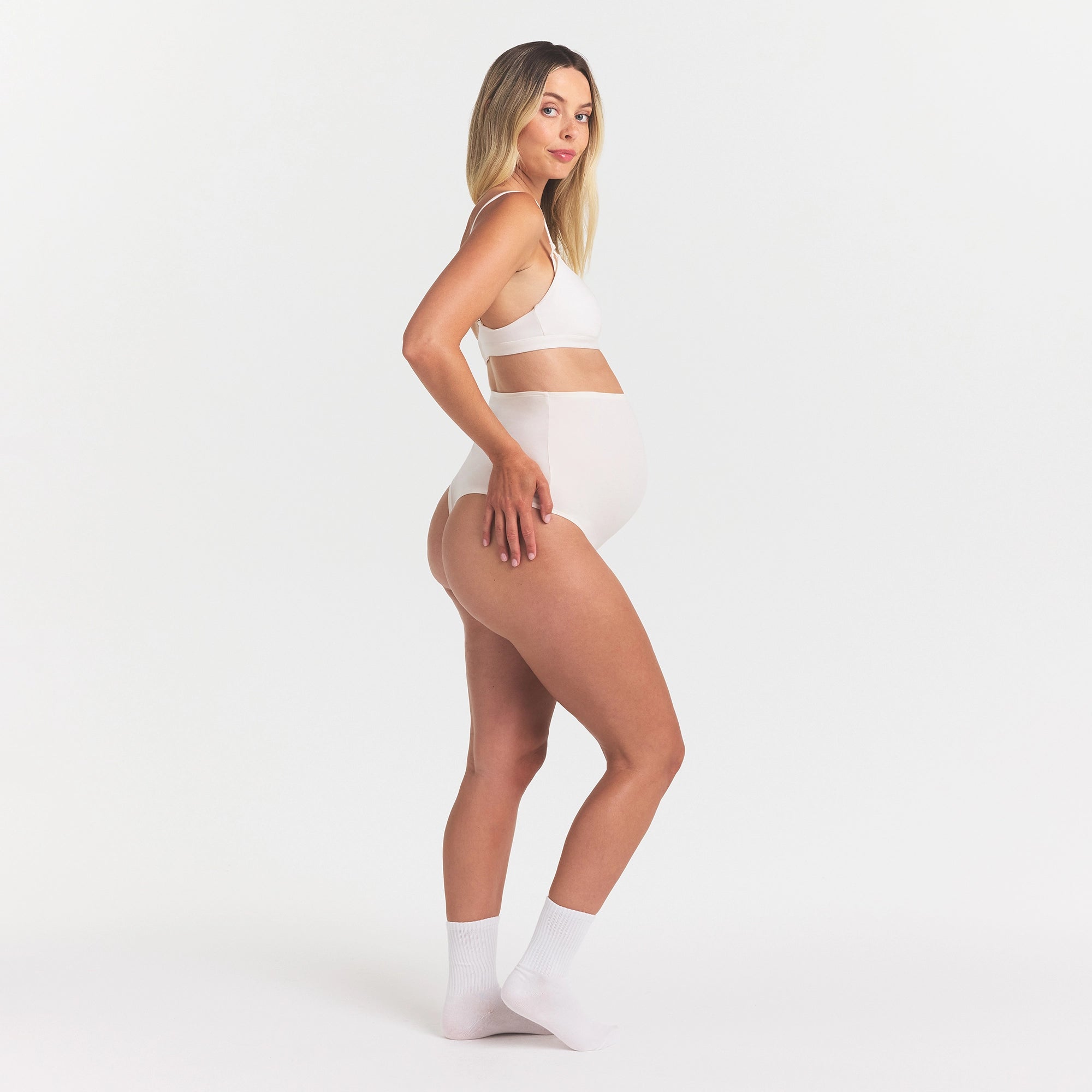 Cotton Jersey Maternity High-waisted Thong