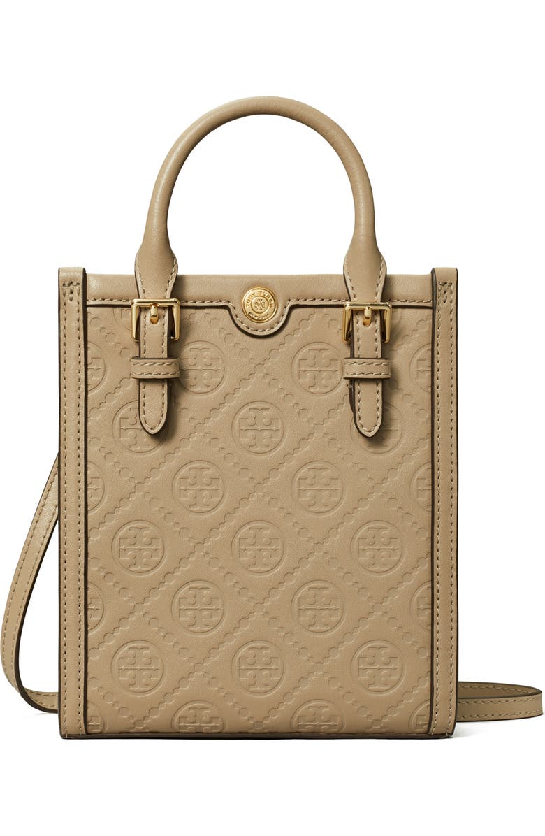 Mini T Monogram Debossed North/South Tote