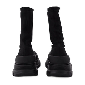 Alexander McQueen Men's Tread Slick Band Slip-On Sneakers – Noir
