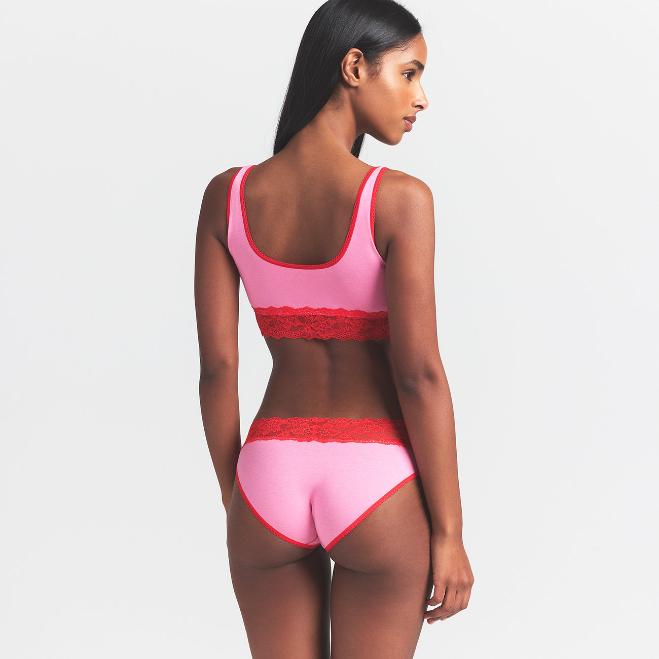 Lightweight Cotton Wide Lace Brief