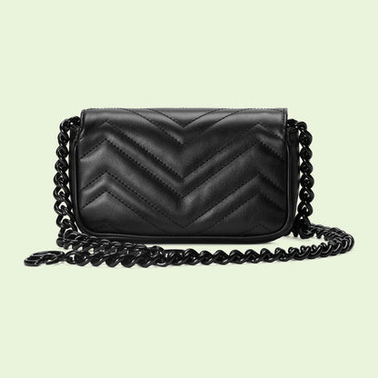 Gucci GG Marmont Patent Leather Shoulder Bag