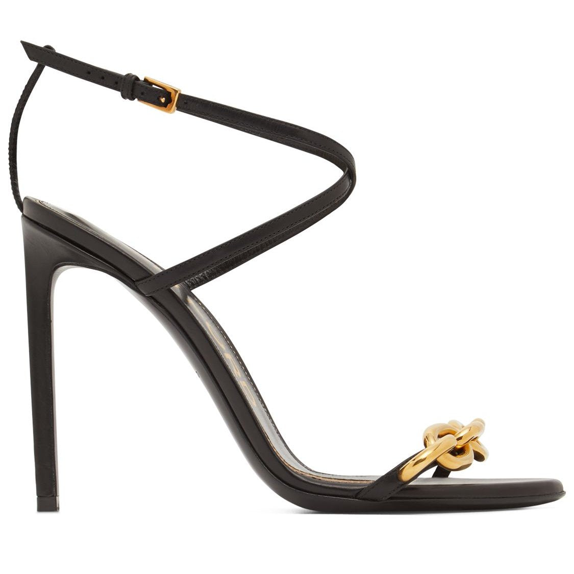 Tom Ford Tom Ford 105mm Chain leather sandals - Size: UK 3 Heels | Shop From The Mirage
