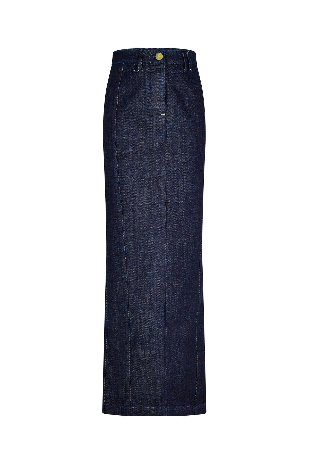 Denim Crayon Maxi Skirt