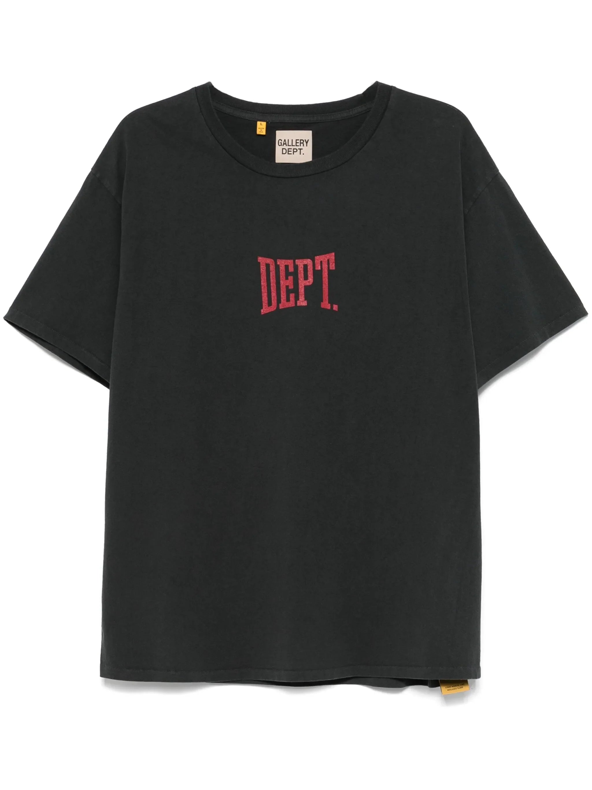 Gallery Dept Dept Gym Red Logo T-Shirt in Vintage Black