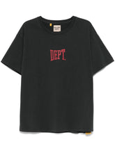 Gallery Dept Dept Gym Red Logo T-Shirt in Vintage Black