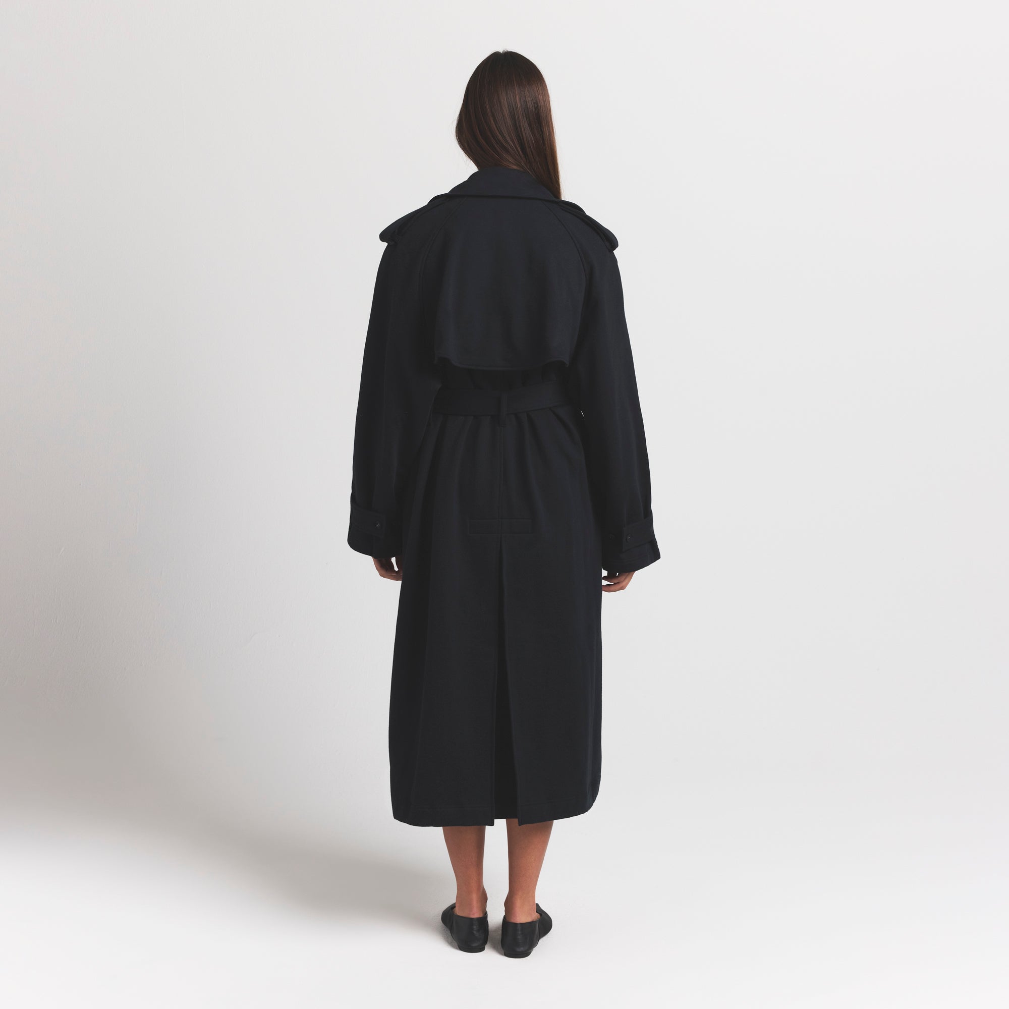 Boyfriend Fleece Oversized Trench Coat