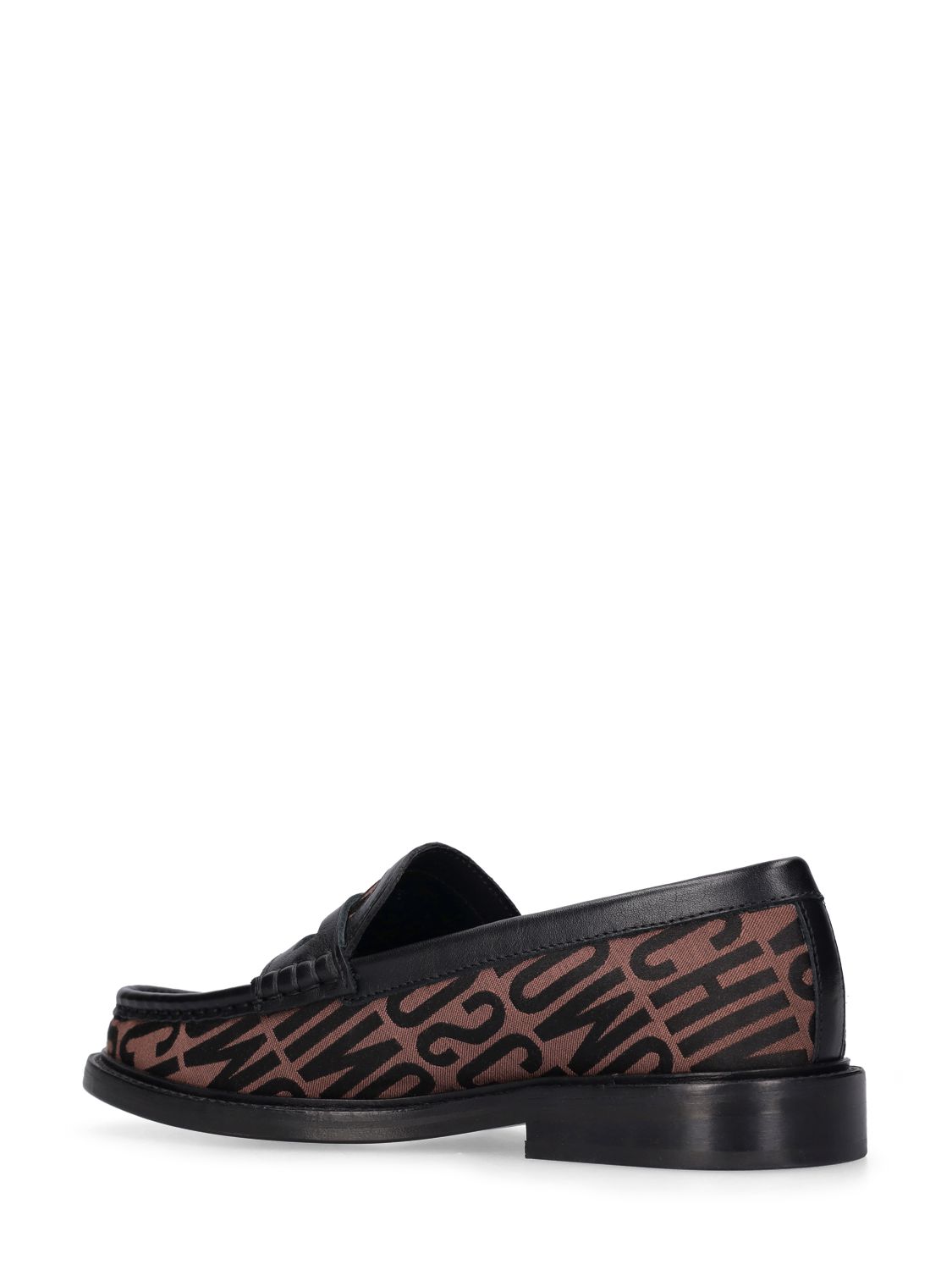 Moschino 25mm College Logo jacquard loafers