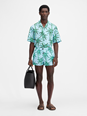 Jacquemus 'Le Maillot Puntini' Light Blue Swimsuit with Elastic Waist and All-Over Print in Tech Fabric Man