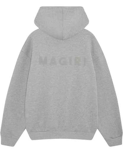 Magiri Core Puff Printed Hoodie in Grey