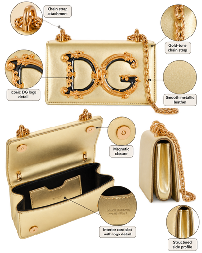 DG Girls leather mini bag