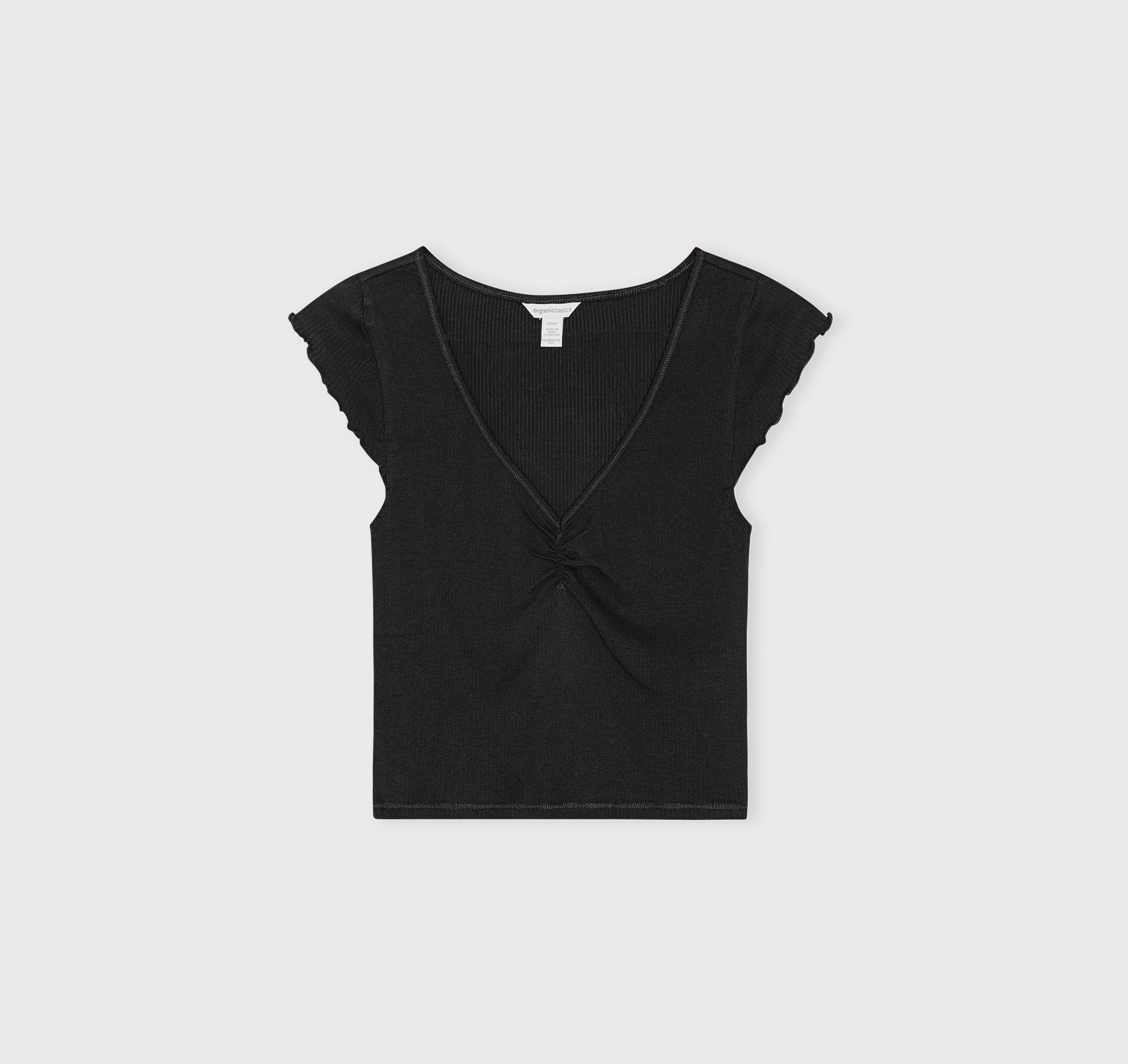Core Bold Rib Ruched Tee