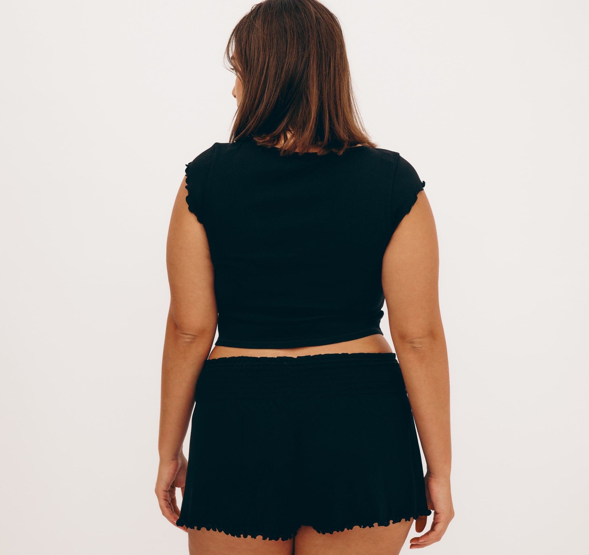 Core Bold Rib Ruched Tee