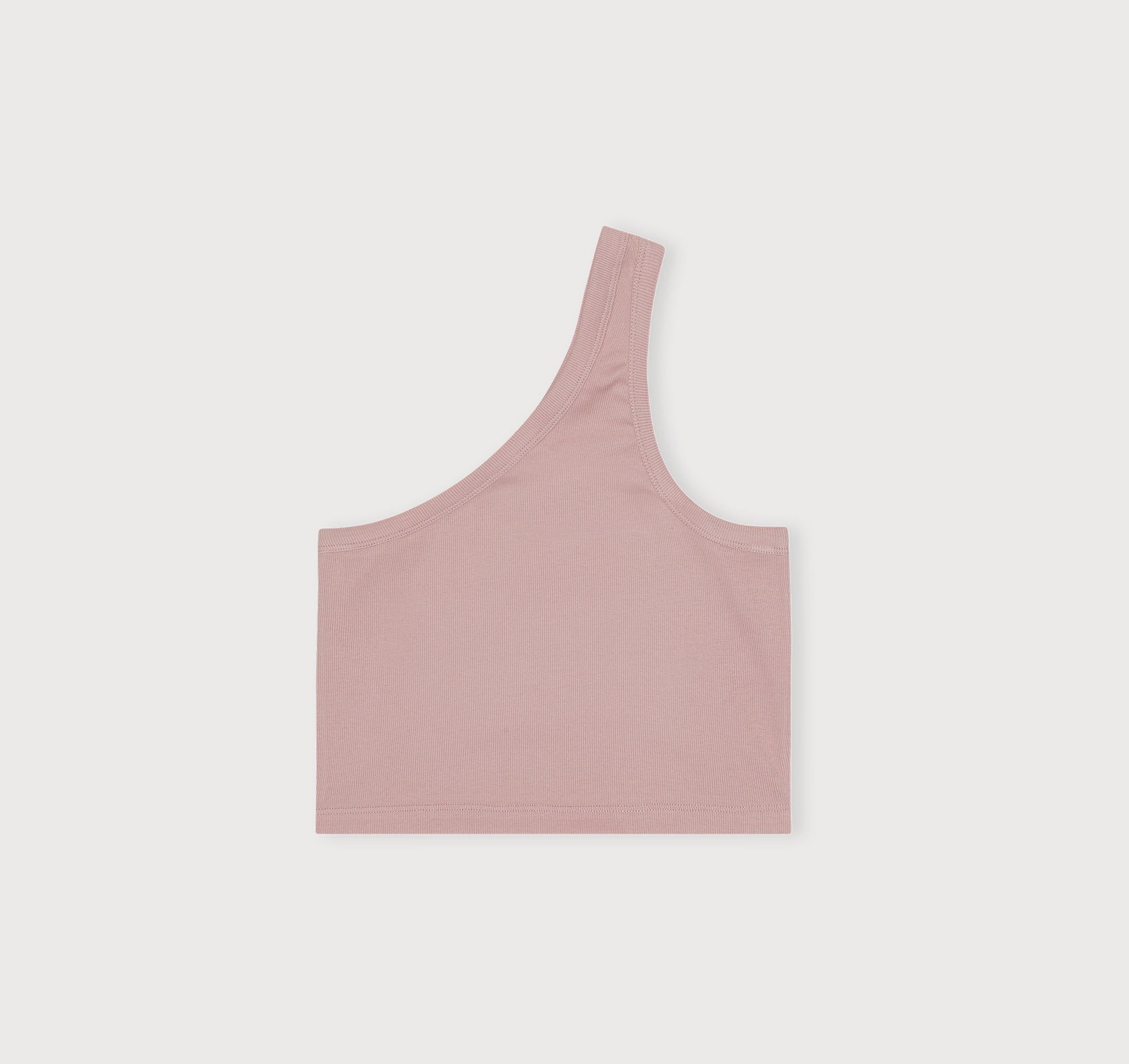 Core Rib One Shoulder Crop Top